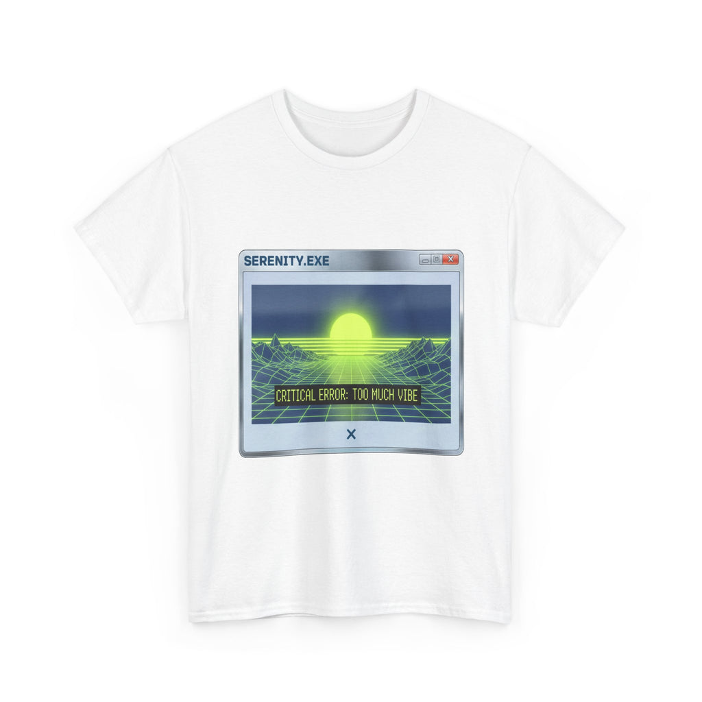Retro-Futurism Glitch T-Shirt - Serenity EXE Graphic Tee
