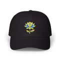 Embroidered Dad Hat - Low Poly Lotus Cyberpunk Aesthetic