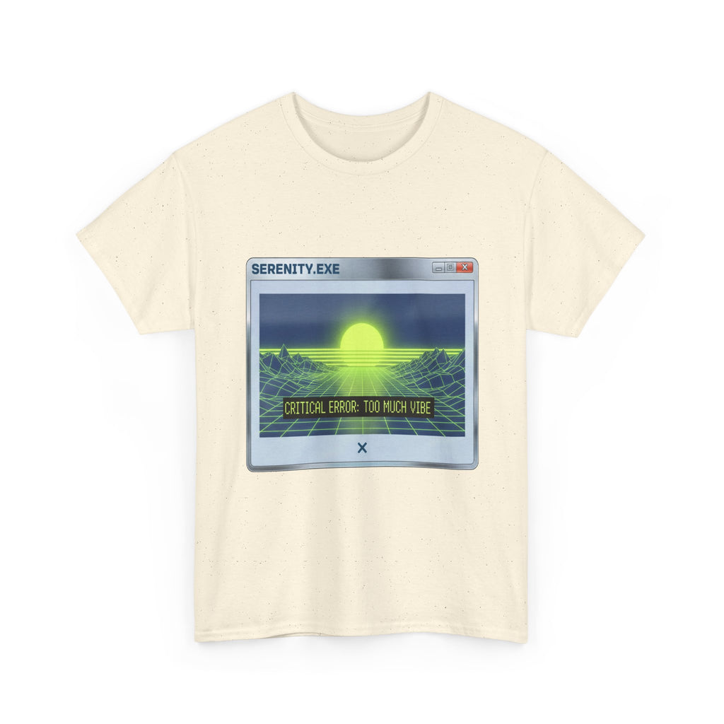 Retro-Futurism Glitch T-Shirt - Serenity EXE Graphic Tee