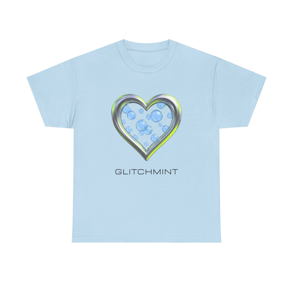 Oversized Retro-Futurist Chrome T-Shirt - Glitchmint Biosphere 2.0