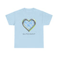 Oversized Retro-Futurist Chrome T-Shirt - Glitchmint Biosphere 2.0