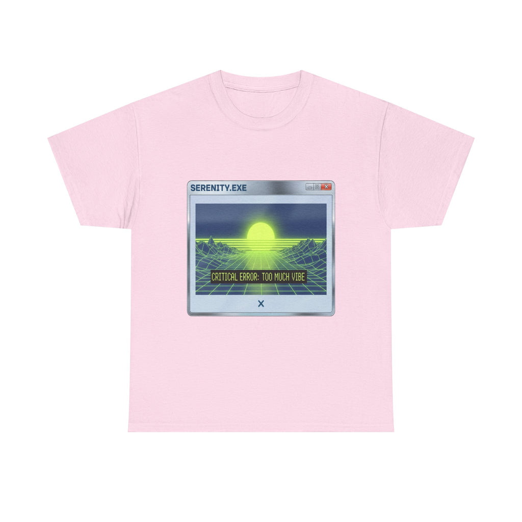 Retro-Futurism Glitch T-Shirt - Serenity EXE Graphic Tee