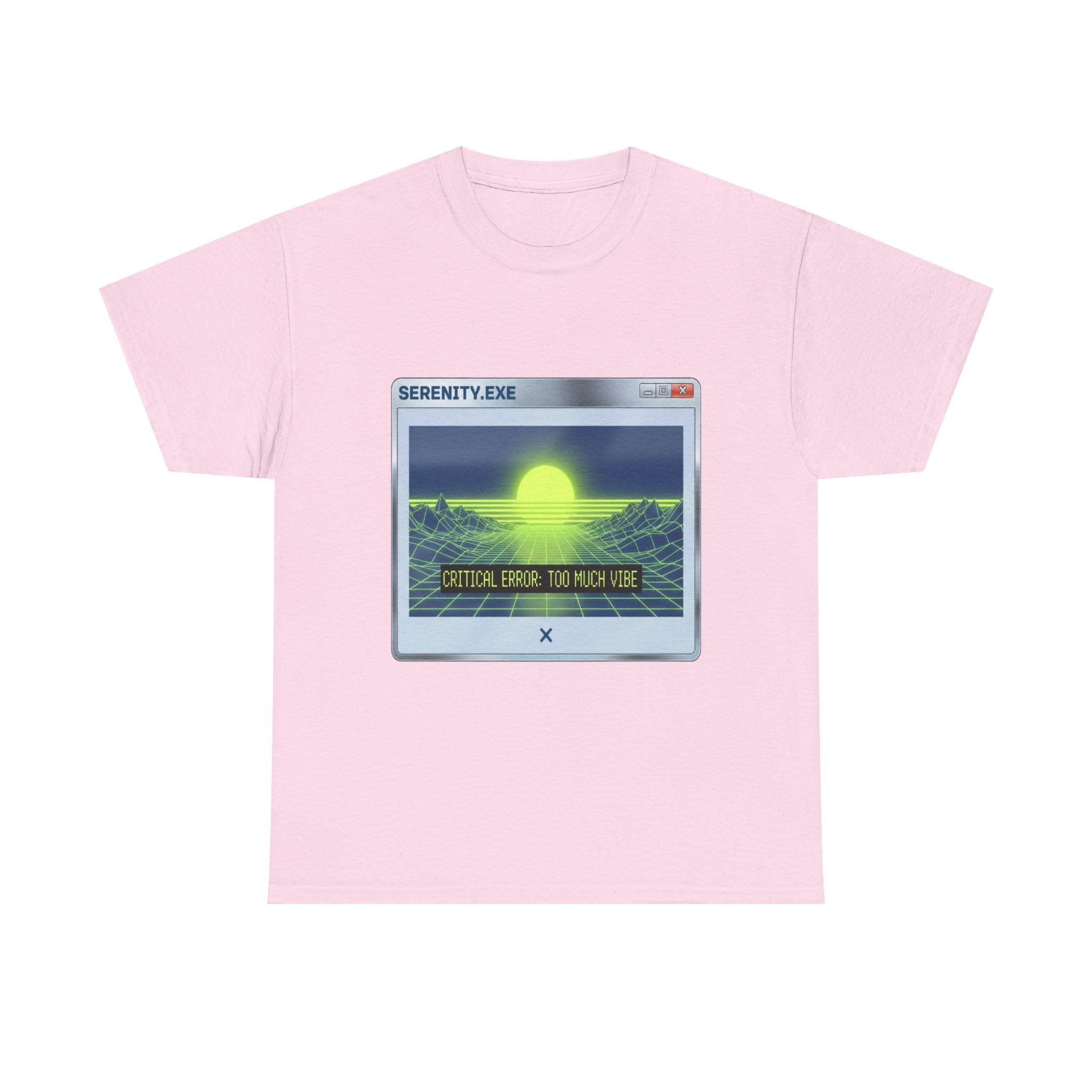 Retro-Futurism Glitch T-Shirt - Serenity EXE Graphic Tee