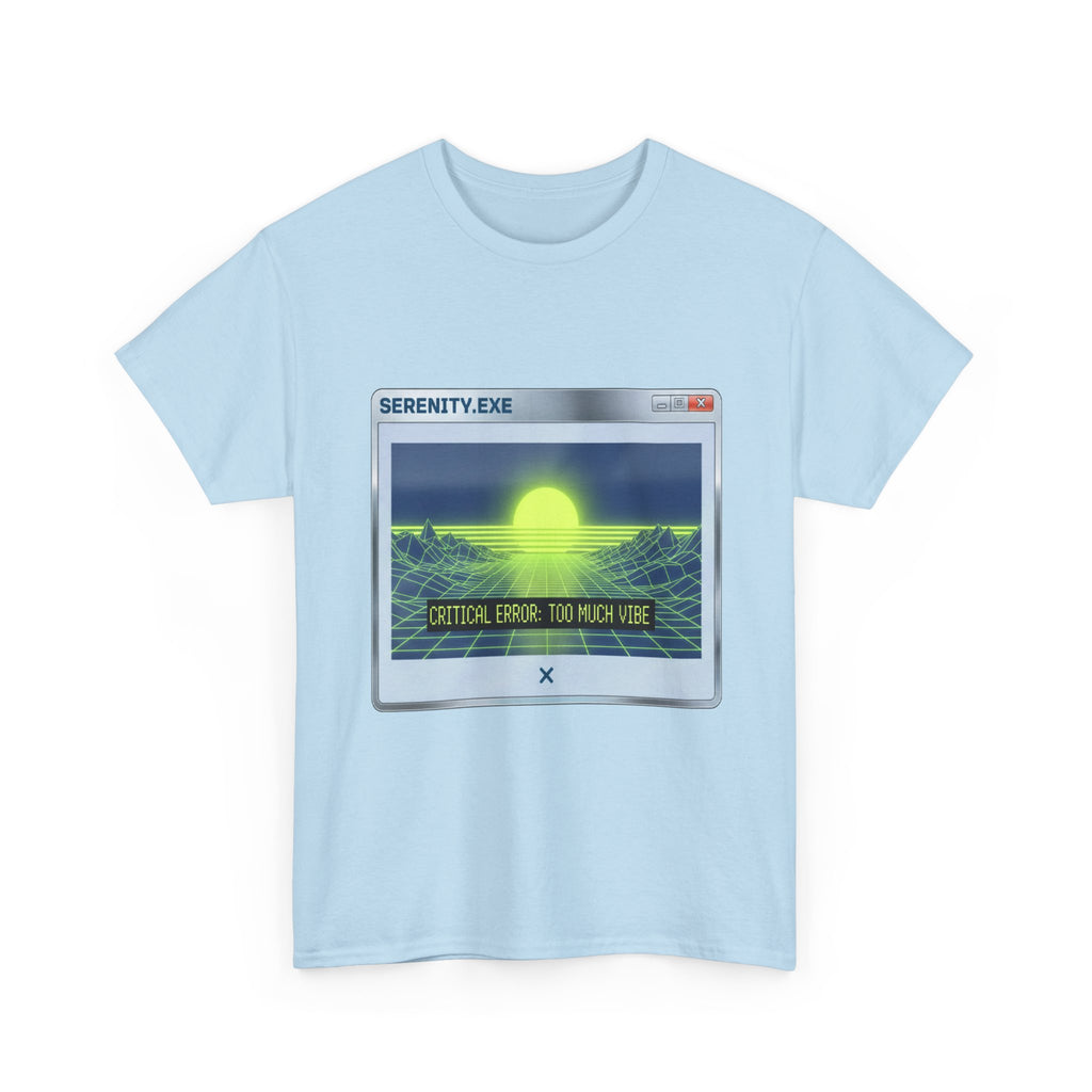 Retro-Futurism Glitch T-Shirt - Serenity EXE Graphic Tee