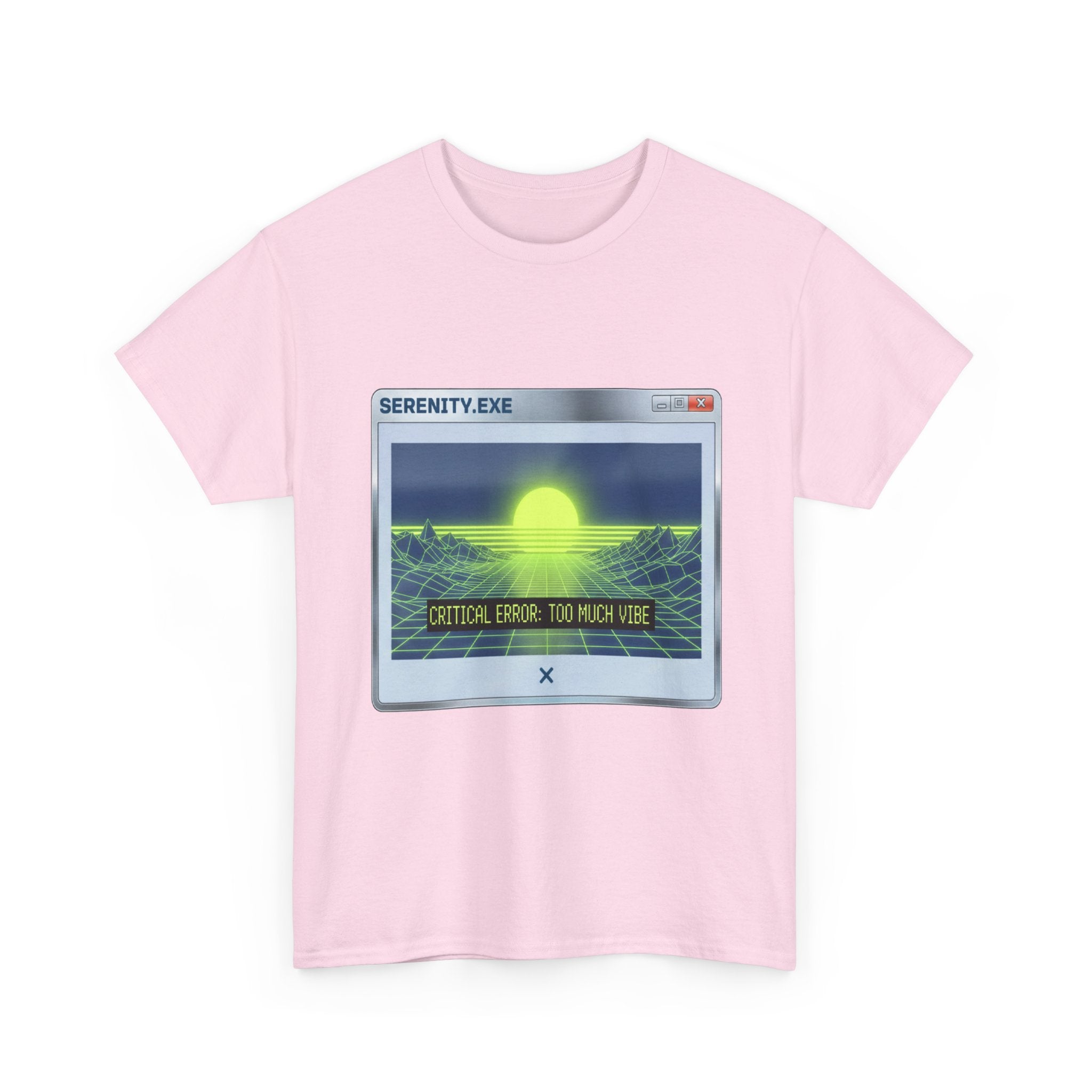 Retro-Futurism Glitch T-Shirt - Serenity EXE Graphic Tee