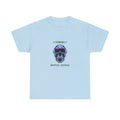 Unisex Heavyweight Tee - Mental Access 404 Chrome Skull