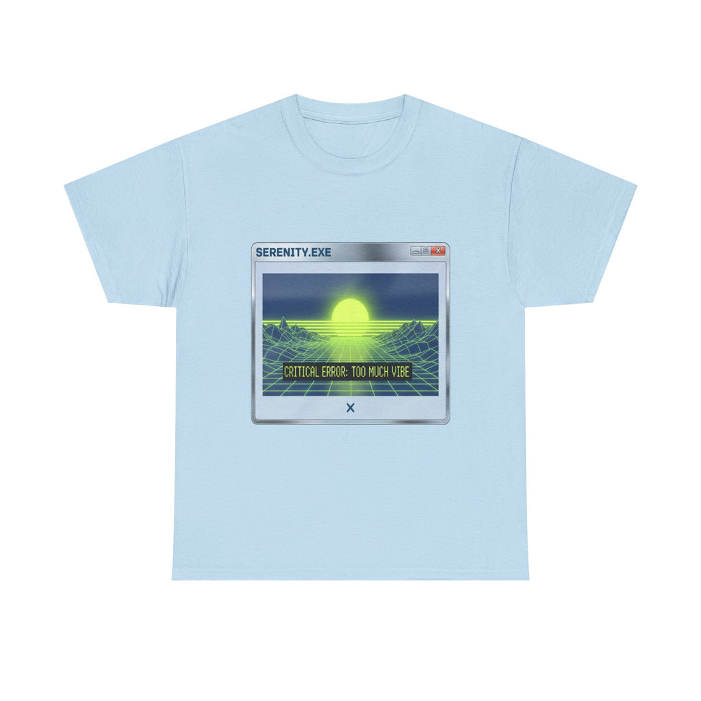 Retro-Futurism Glitch T-Shirt - Serenity EXE Graphic Tee