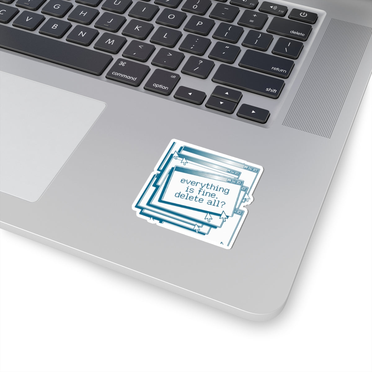 Nihilist Pop-Up Stack Sticker - Y2K Retro Tech Aesthetic