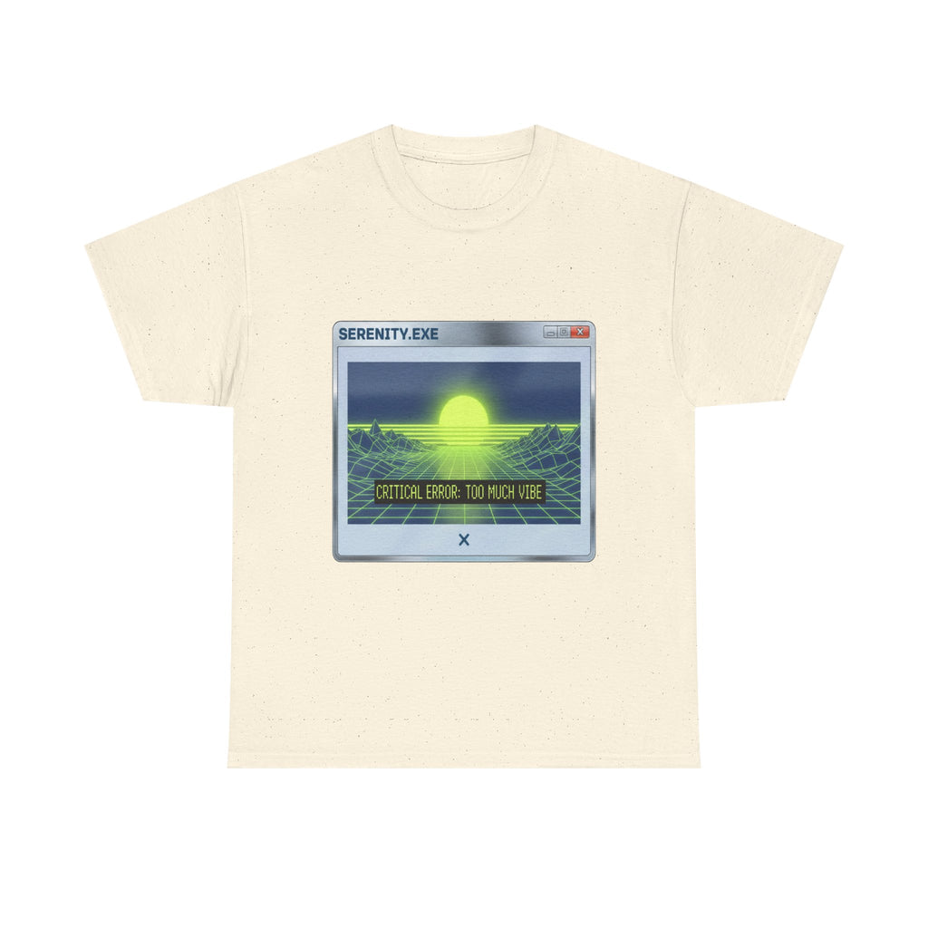 Retro-Futurism Glitch T-Shirt - Serenity EXE Graphic Tee