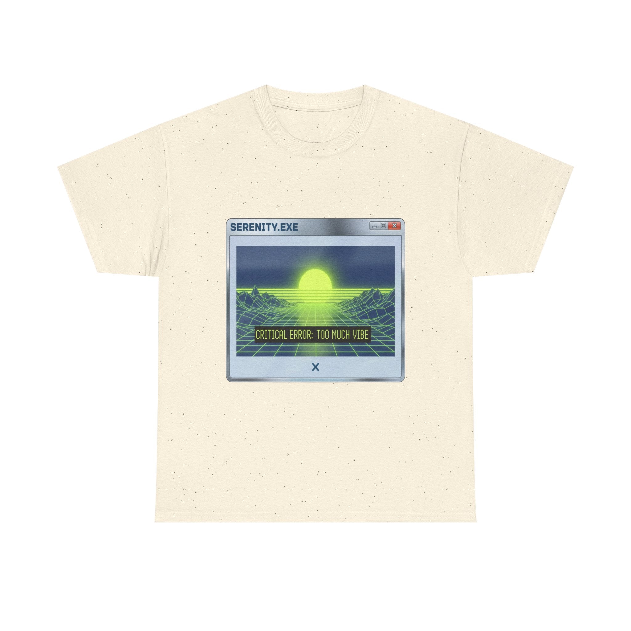 Retro-Futurism Glitch T-Shirt - Serenity EXE Graphic Tee