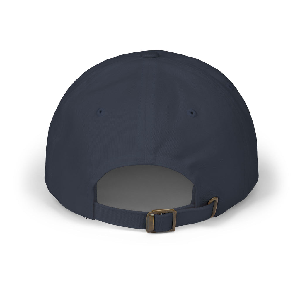 Cyber Sakura Embroidered Dad Hat - Retro-Futurism Y2K Tech Cap