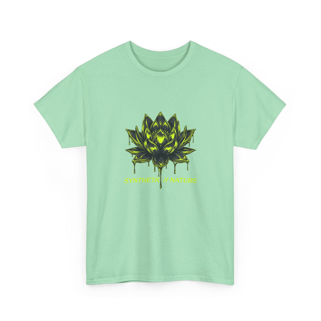 Chrome Lotus Technical Tee - Retro-Futurism Y2K Graphic Shirt