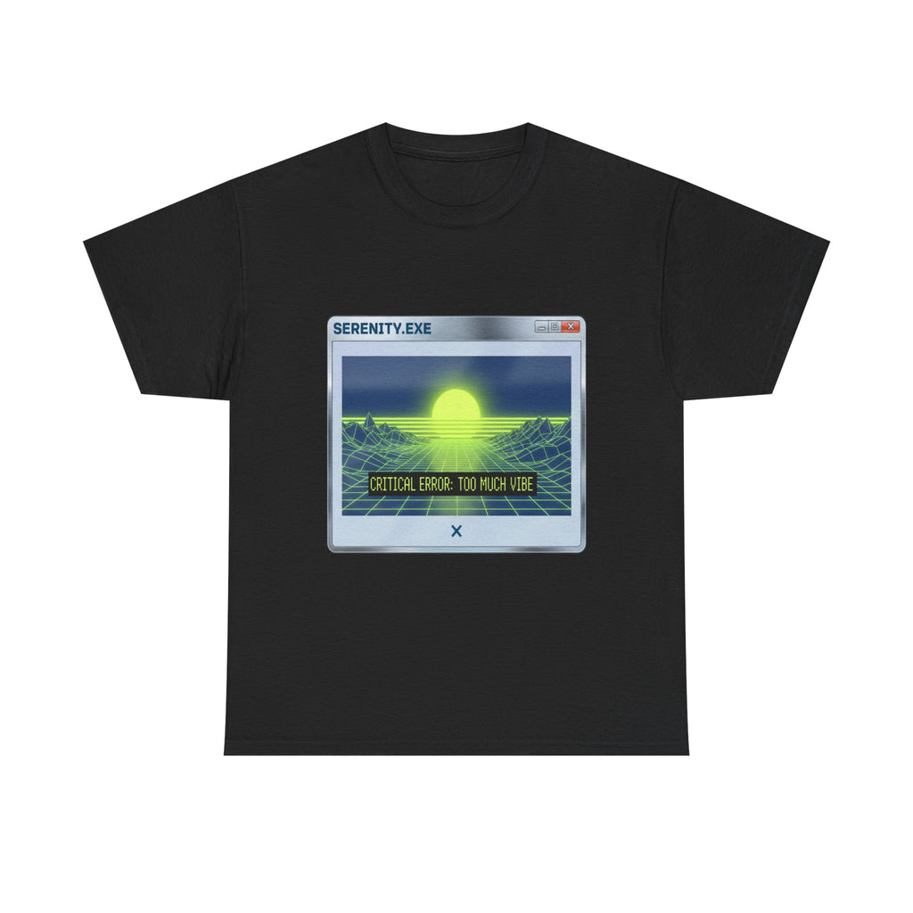 Retro-Futurism Glitch T-Shirt - Serenity EXE Graphic Tee