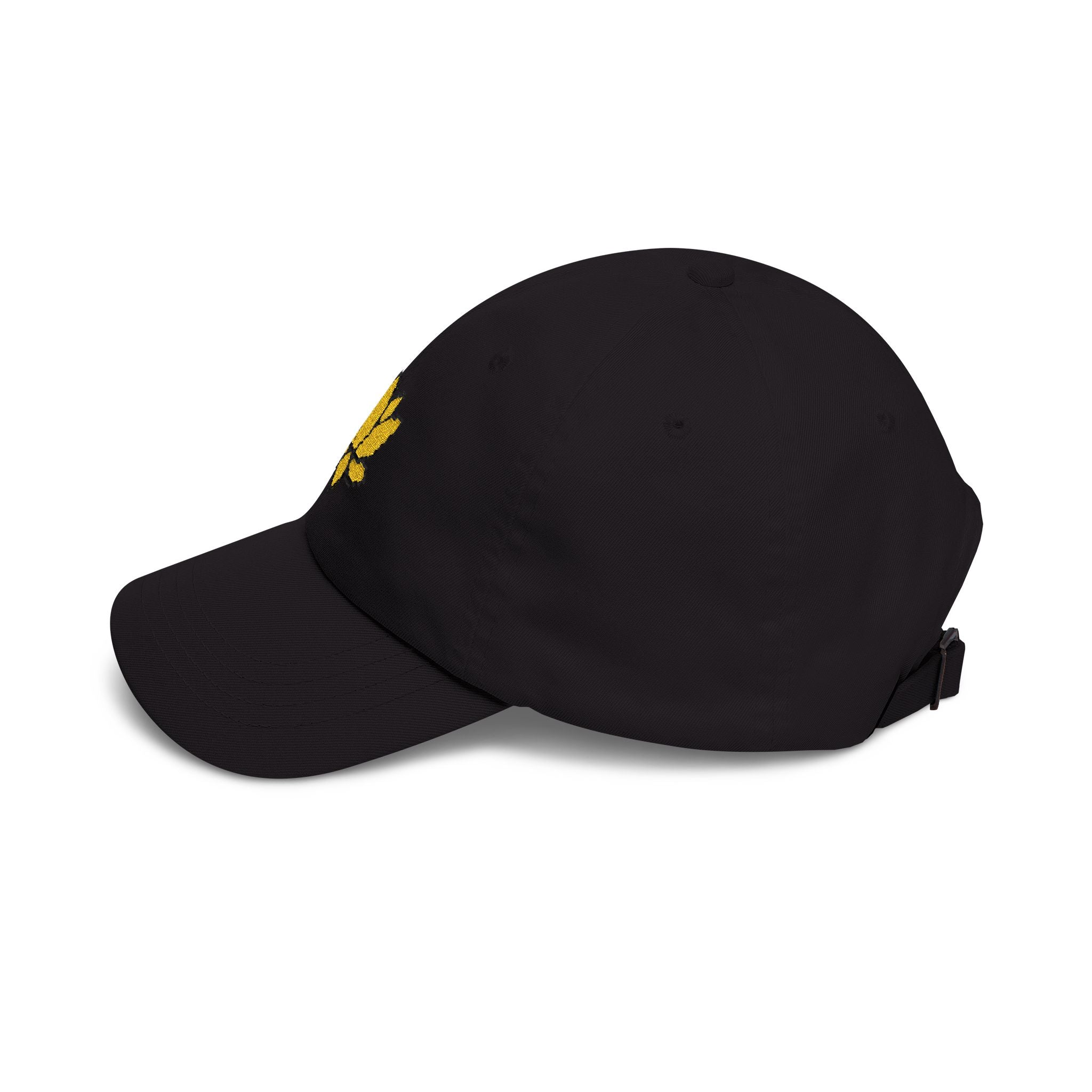 Embroidered Pixel Lotus Dad Hat | Minimalist Y2K Tech Cap