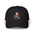 Cyber Sakura Embroidered Dad Hat - Retro-Futurism Y2K Tech Cap