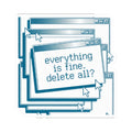 Nihilist Pop-Up Stack Sticker - Y2K Retro Tech Aesthetic