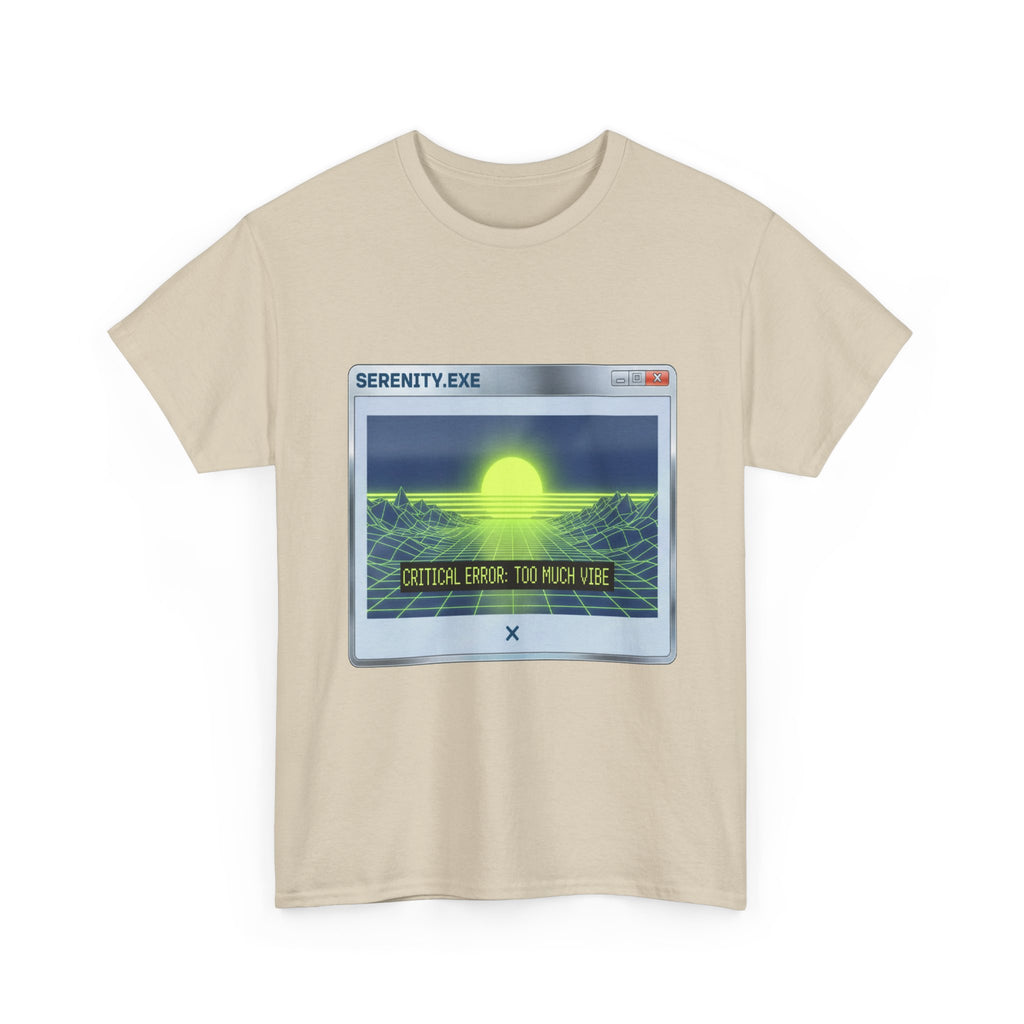 Retro-Futurism Glitch T-Shirt - Serenity EXE Graphic Tee