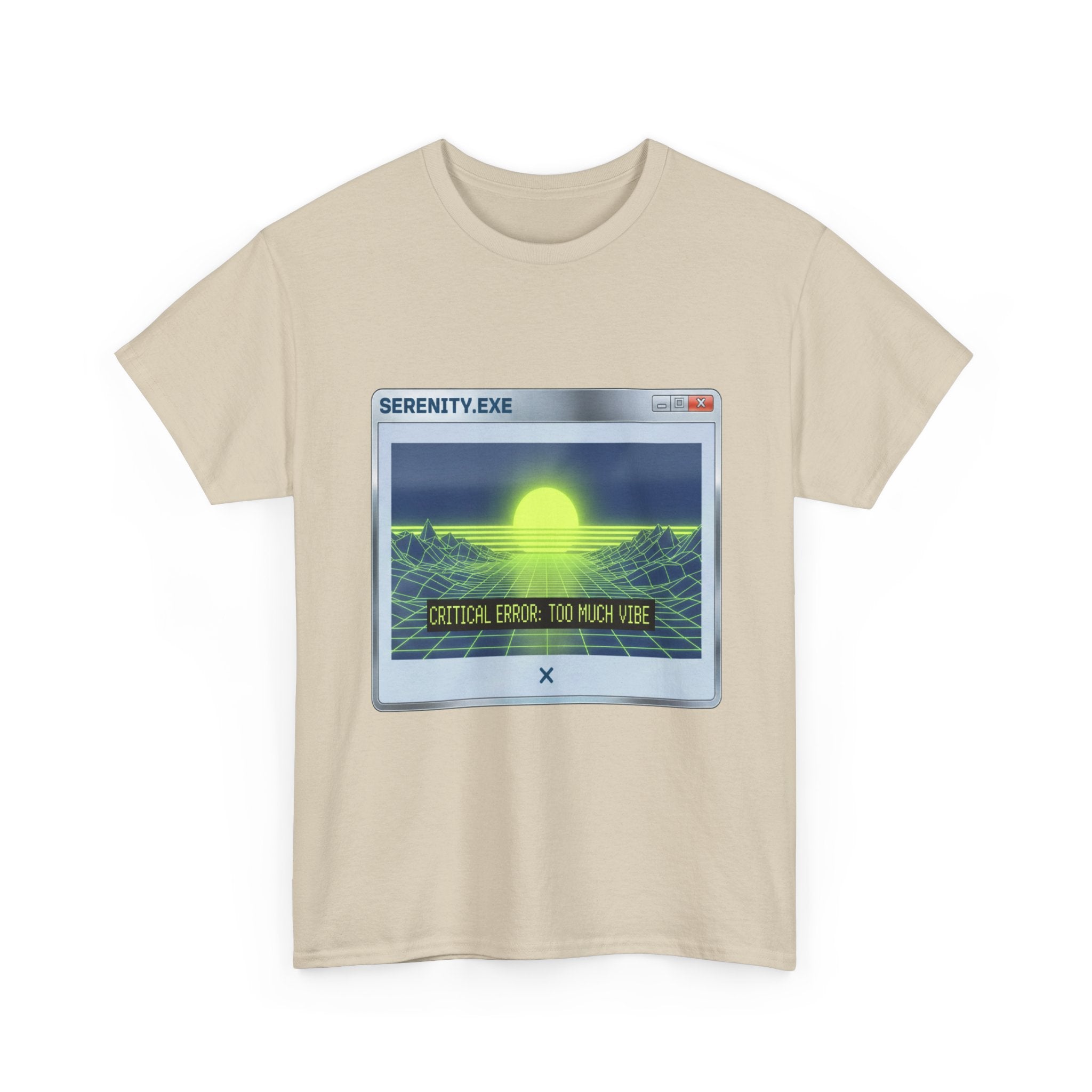 Retro-Futurism Glitch T-Shirt - Serenity EXE Graphic Tee