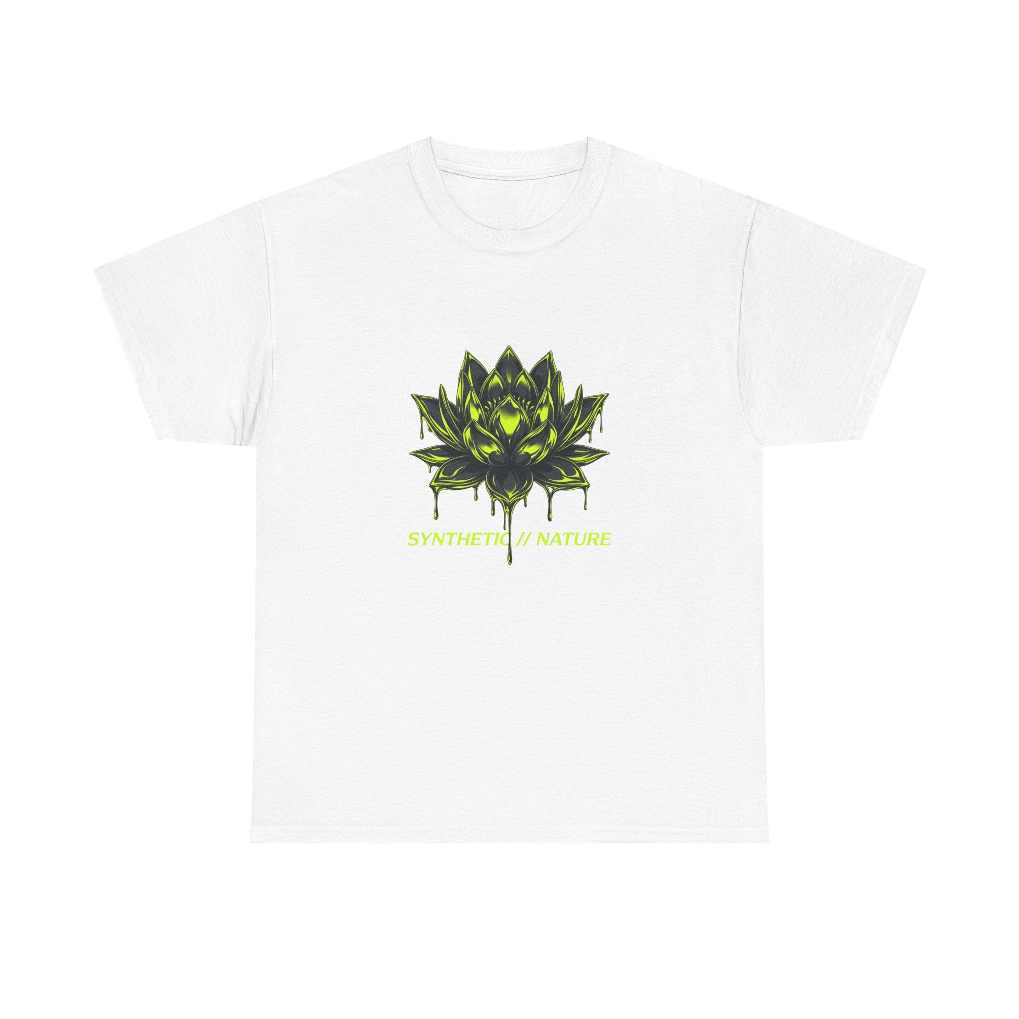 Chrome Lotus Technical Tee - Retro-Futurism Y2K Graphic Shirt