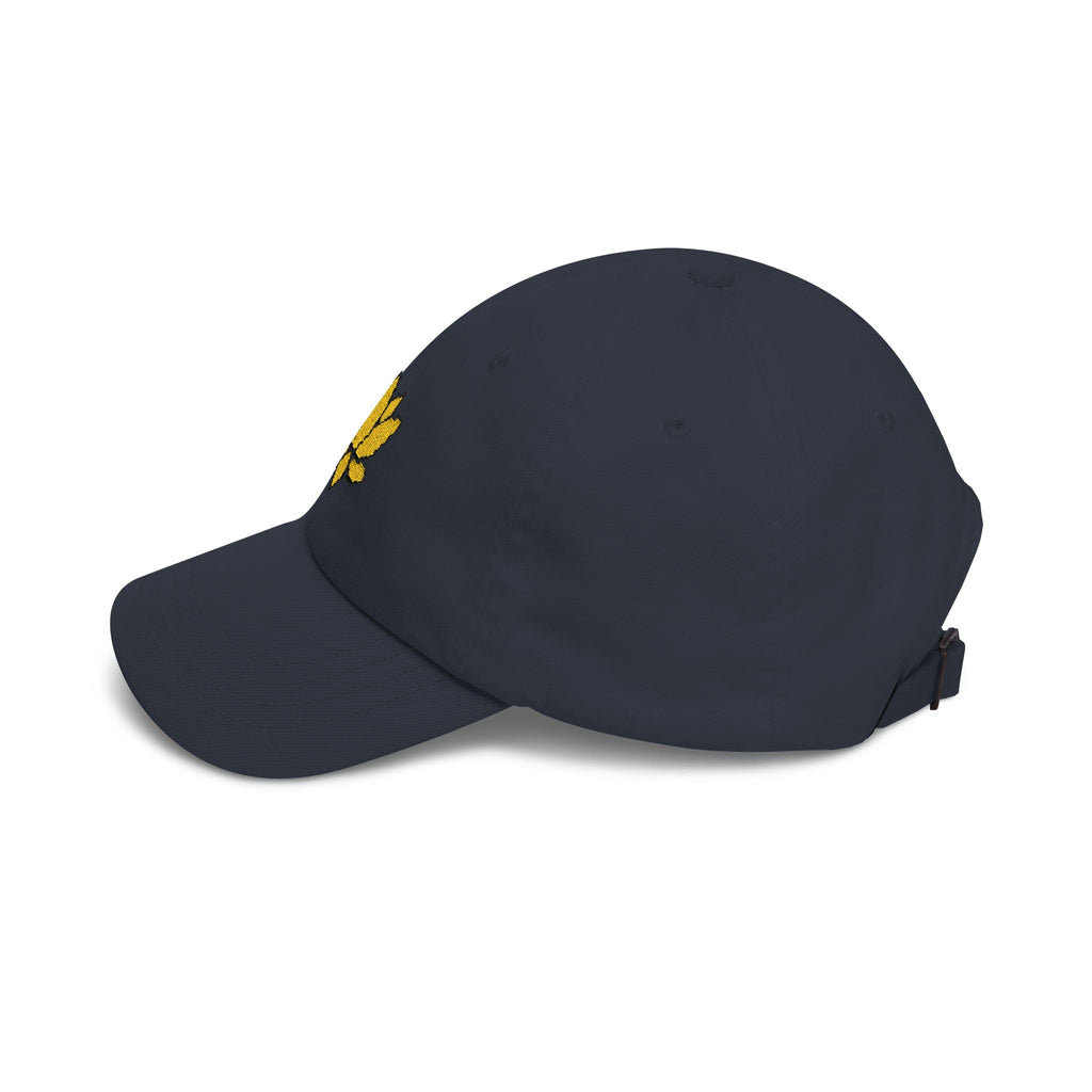 Embroidered Pixel Lotus Dad Hat | Minimalist Y2K Tech Cap