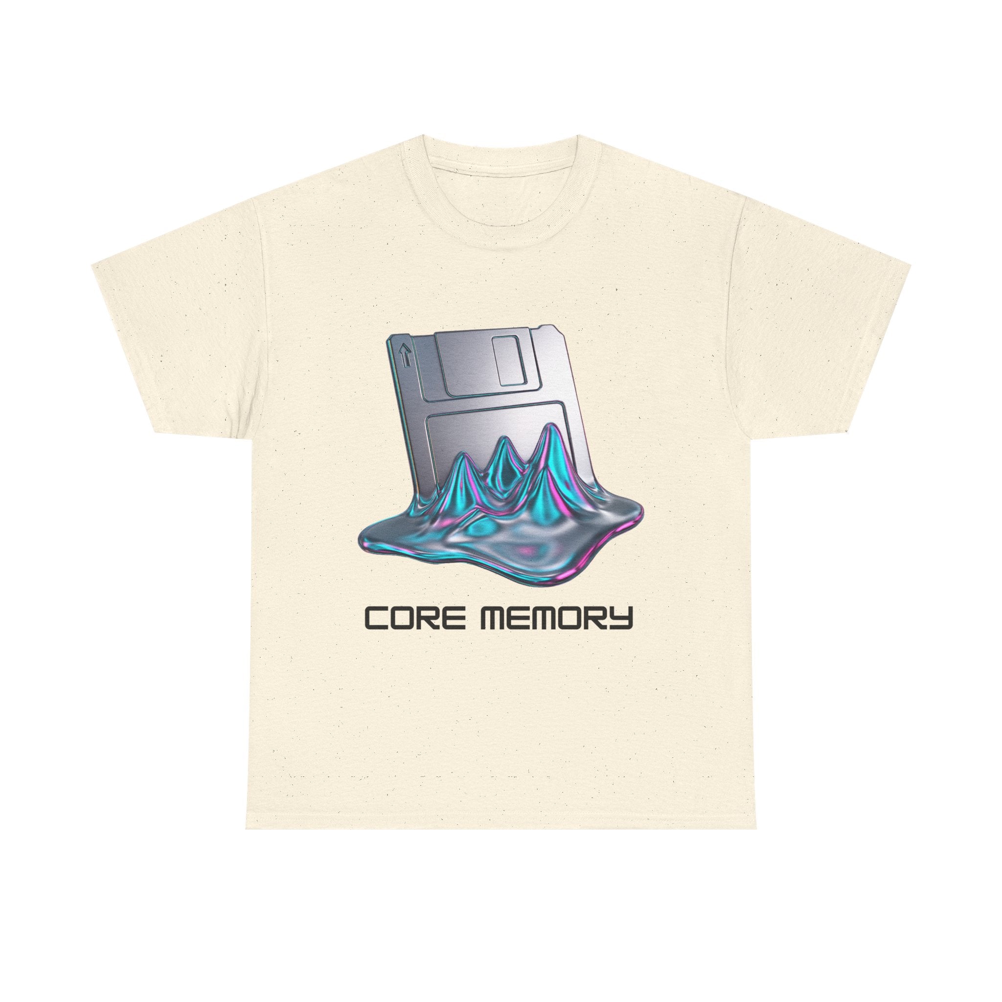 Oversized Glitch Graphic Tee - Corrupted Core Memory