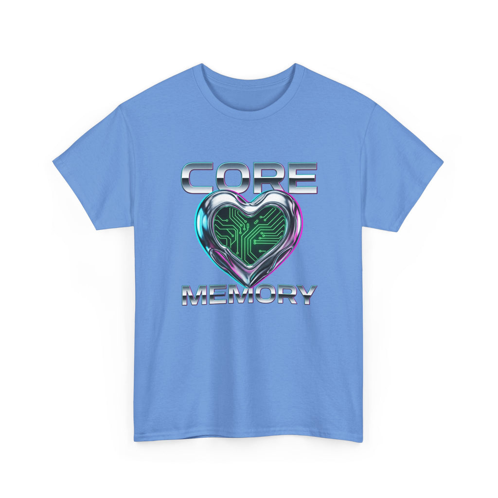 Chrome Memory Cache Cyber Heart Retro-Futurism Graphic Tee