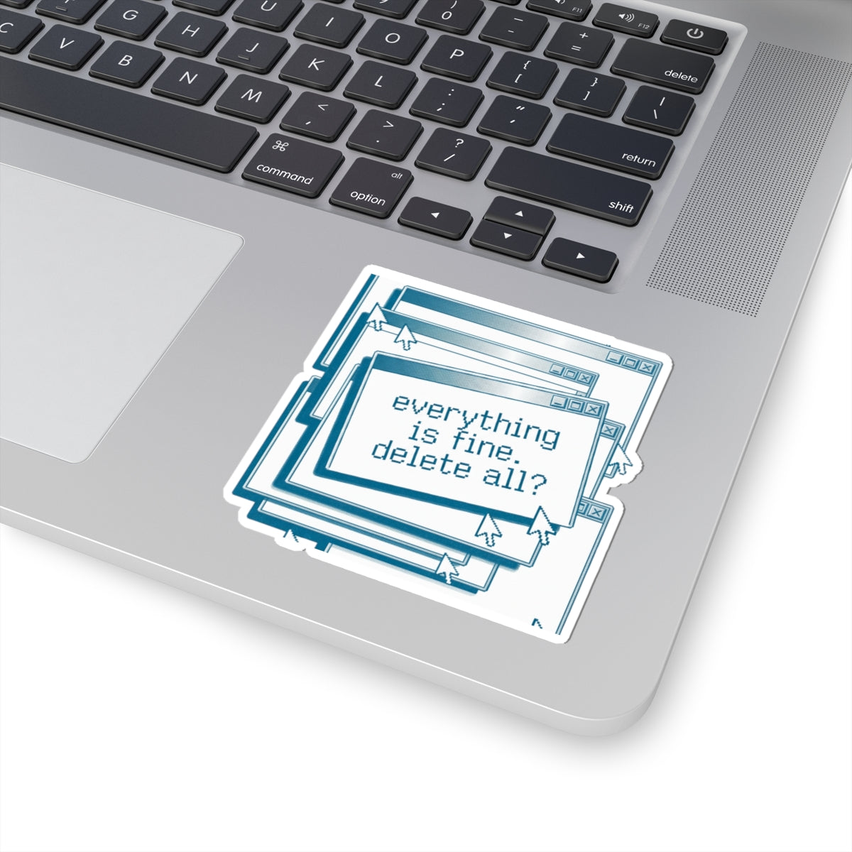 Nihilist Pop-Up Stack Sticker - Y2K Retro Tech Aesthetic