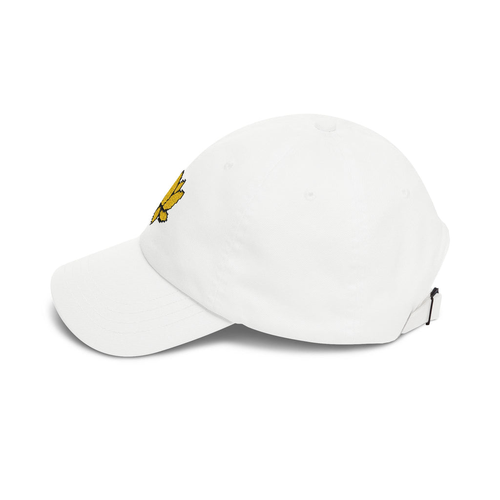 Embroidered Pixel Lotus Dad Hat | Minimalist Y2K Tech Cap