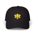 Embroidered Pixel Lotus Dad Hat | Minimalist Y2K Tech Cap