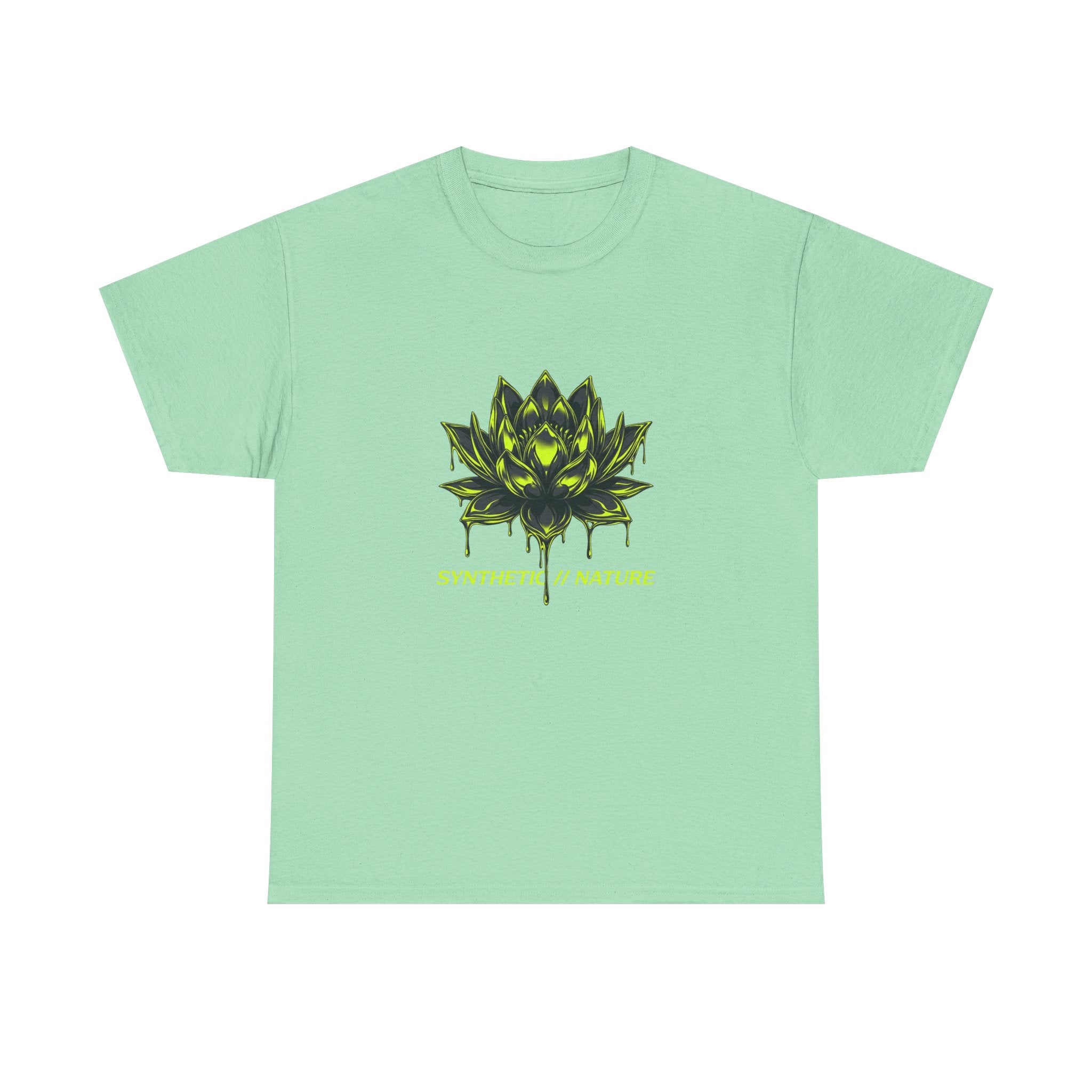 Chrome Lotus Technical Tee - Retro-Futurism Y2K Graphic Shirt
