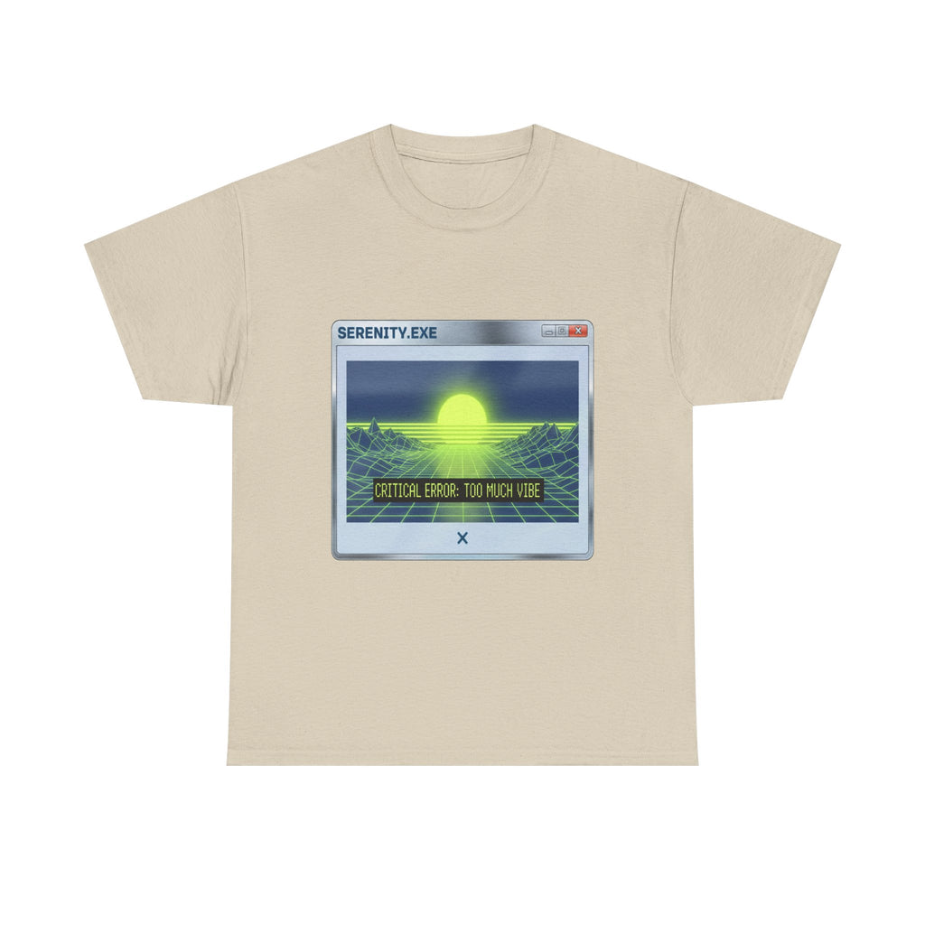 Retro-Futurism Glitch T-Shirt - Serenity EXE Graphic Tee