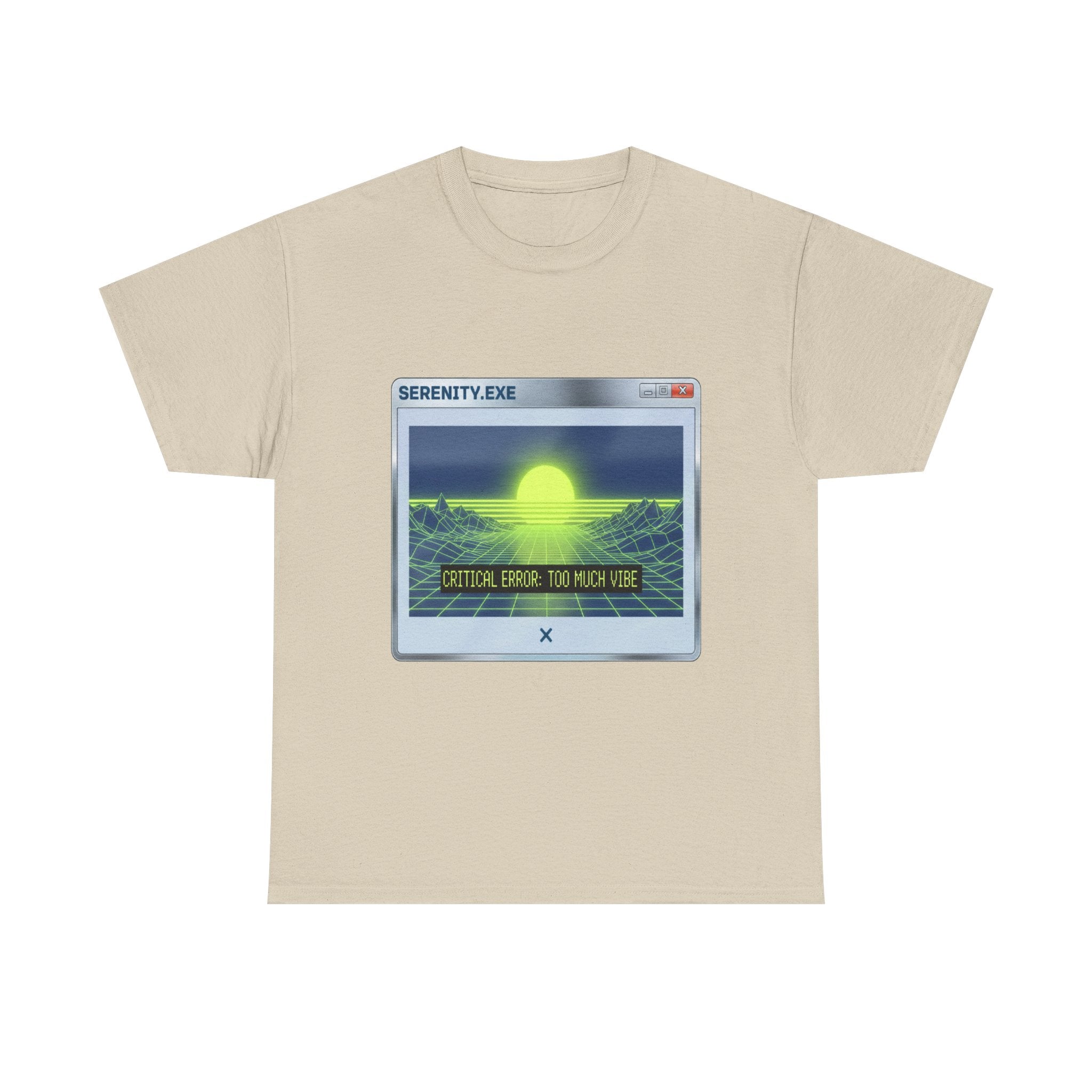 Retro-Futurism Glitch T-Shirt - Serenity EXE Graphic Tee