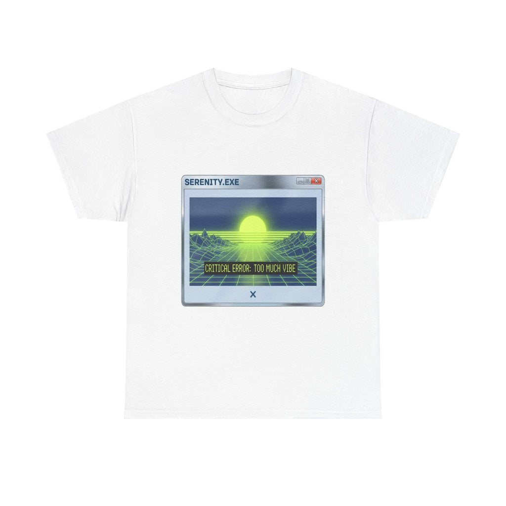 Retro-Futurism Glitch T-Shirt - Serenity EXE Graphic Tee