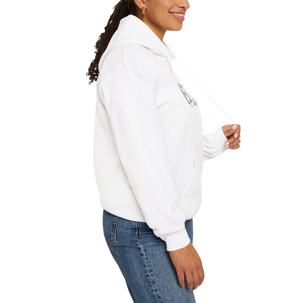 Retro-Futurist Chrome Liquid Logo Hoodie - Y2K Aesthetic