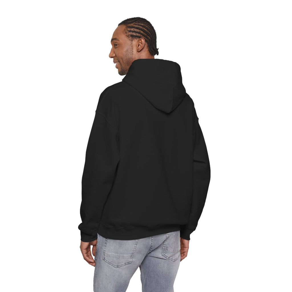 Retro-Futurist Chrome Liquid Logo Hoodie - Y2K Aesthetic
